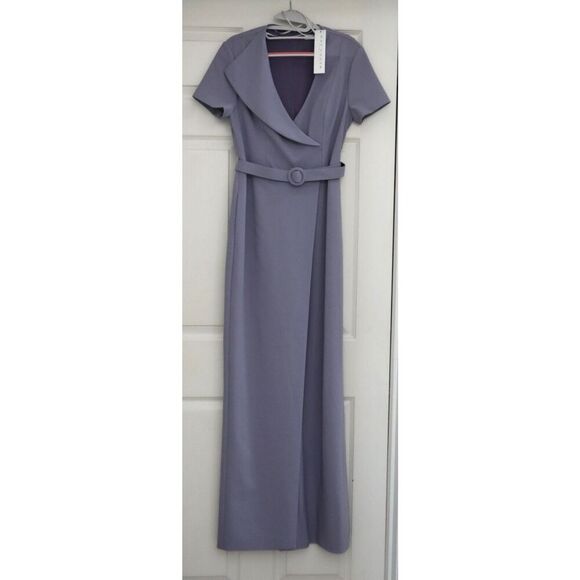 Kay Unger Women's Sz 6 Lilac Purple Ezra Walk Thru Jumpsuit - Picture 1 of 6